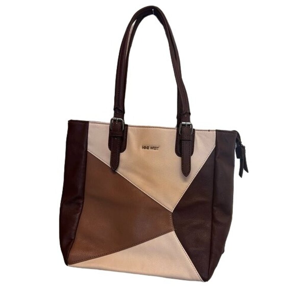 Nine West Color Block Shoulder Bag Euc - image 2